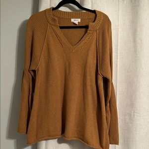 Style & Co Brown V-Neck Sweater
